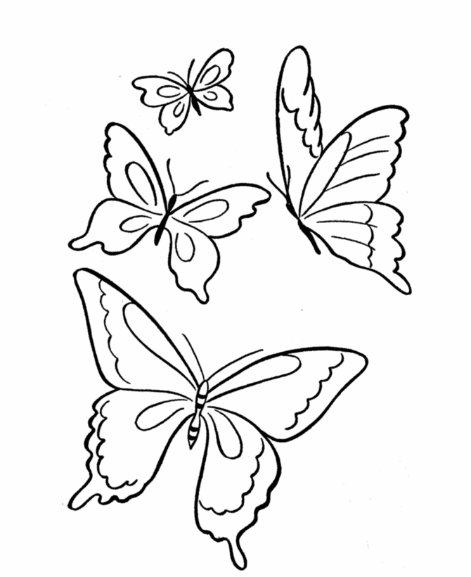 Spring scenes coloring page