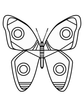 Spring butterfly coloring sheet by davincis workshop tpt