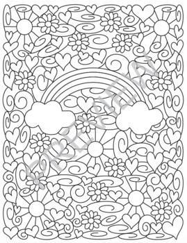 Spring coloring pages by color with kona tpt