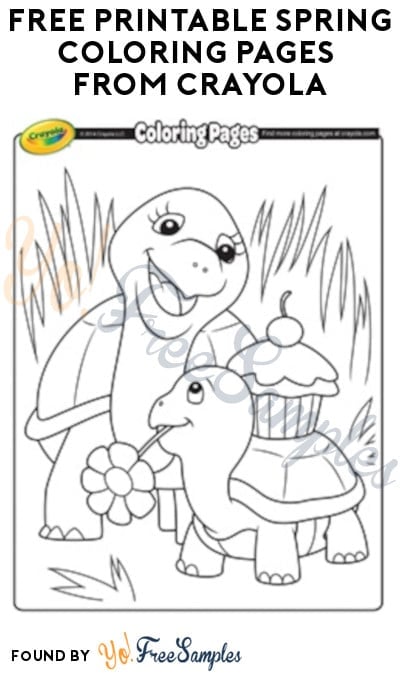 Free printable spring coloring pages from crayola