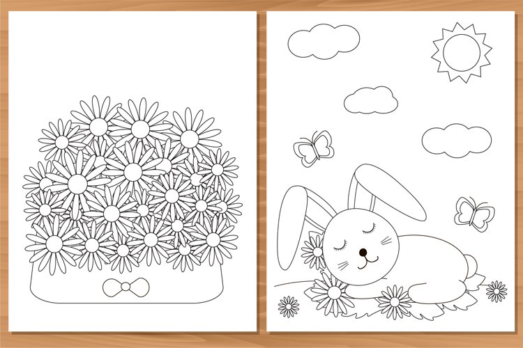 Spring coloring pages easter coloring pages