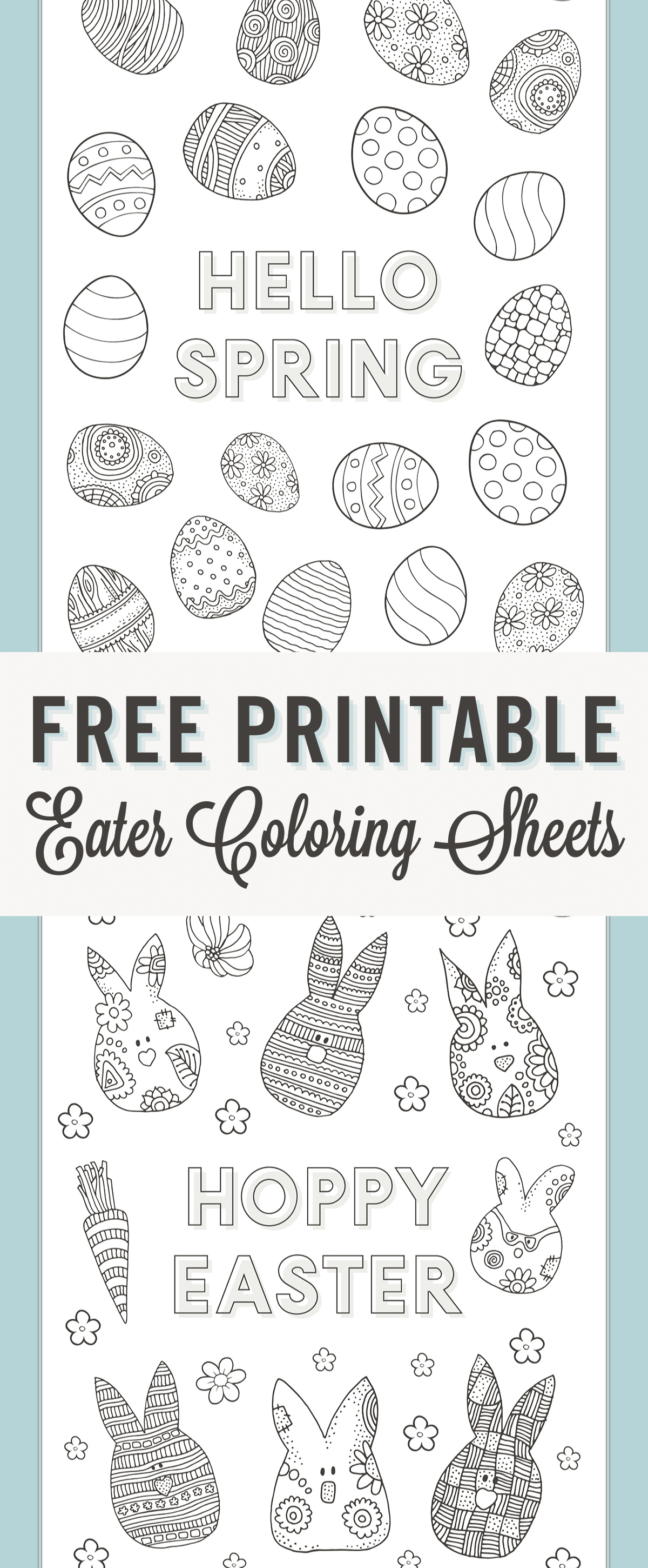 Free printable easter coloring pages