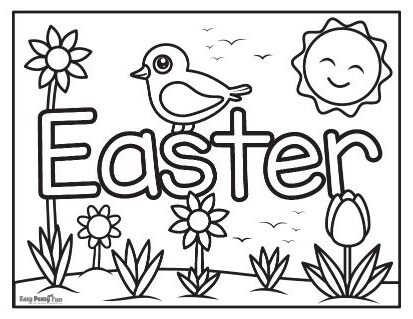 Easter coloring pages â printable coloring pages