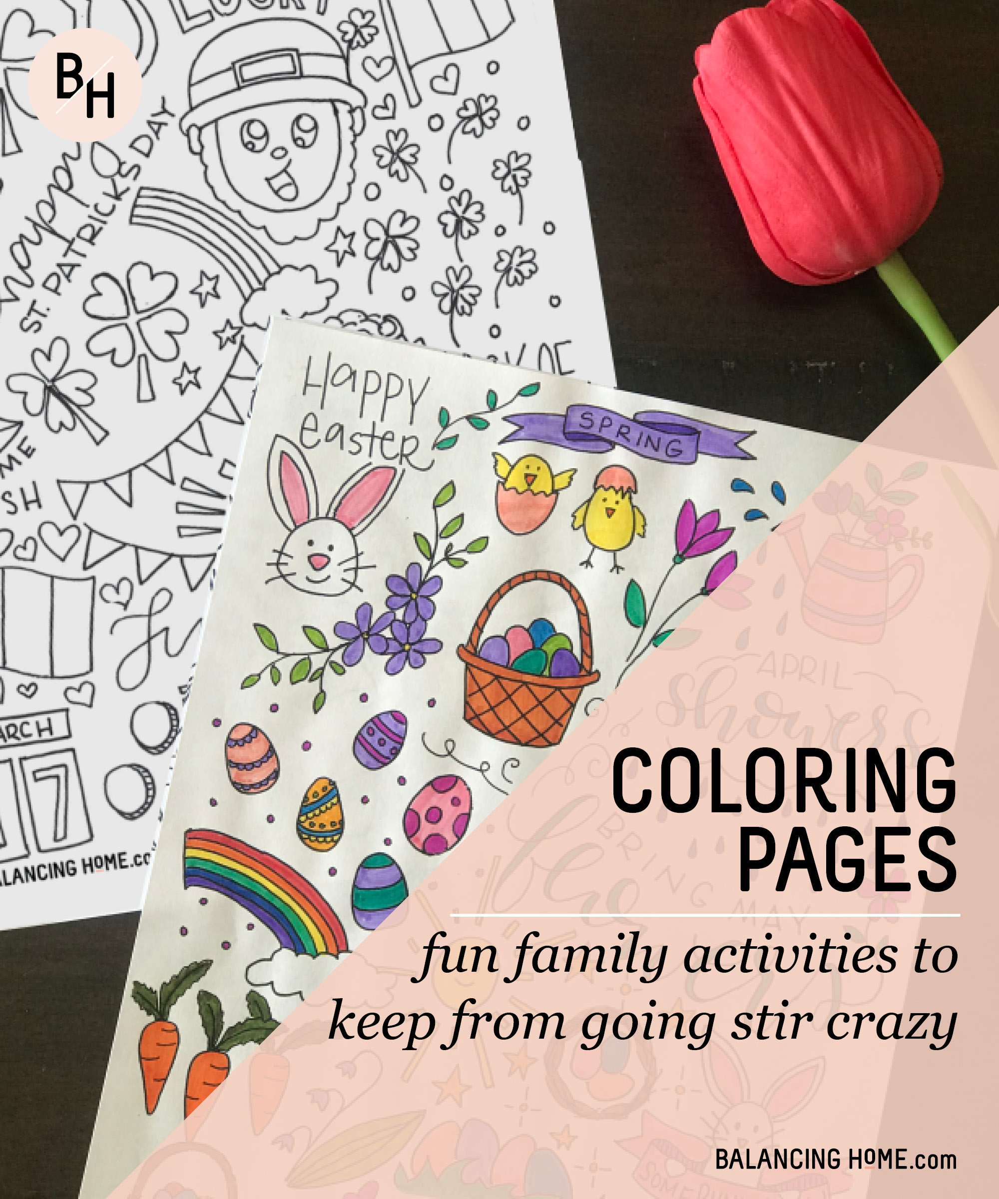 Spring coloring pages