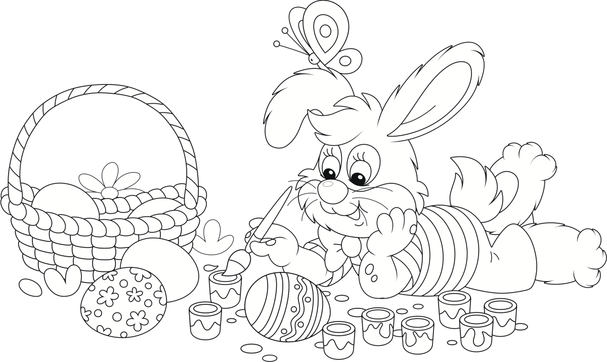 Free printable easter coloring pages for kids and adults