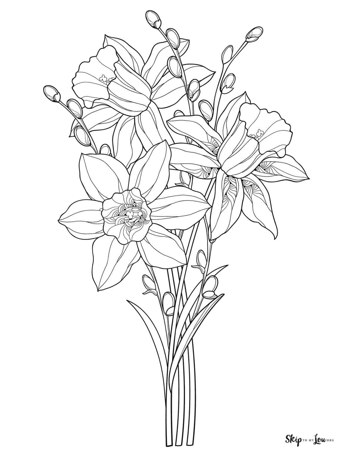 Spring coloring pages skip to my lou