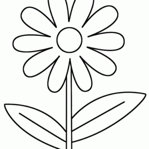 Spring flowers coloring pages printable for free download