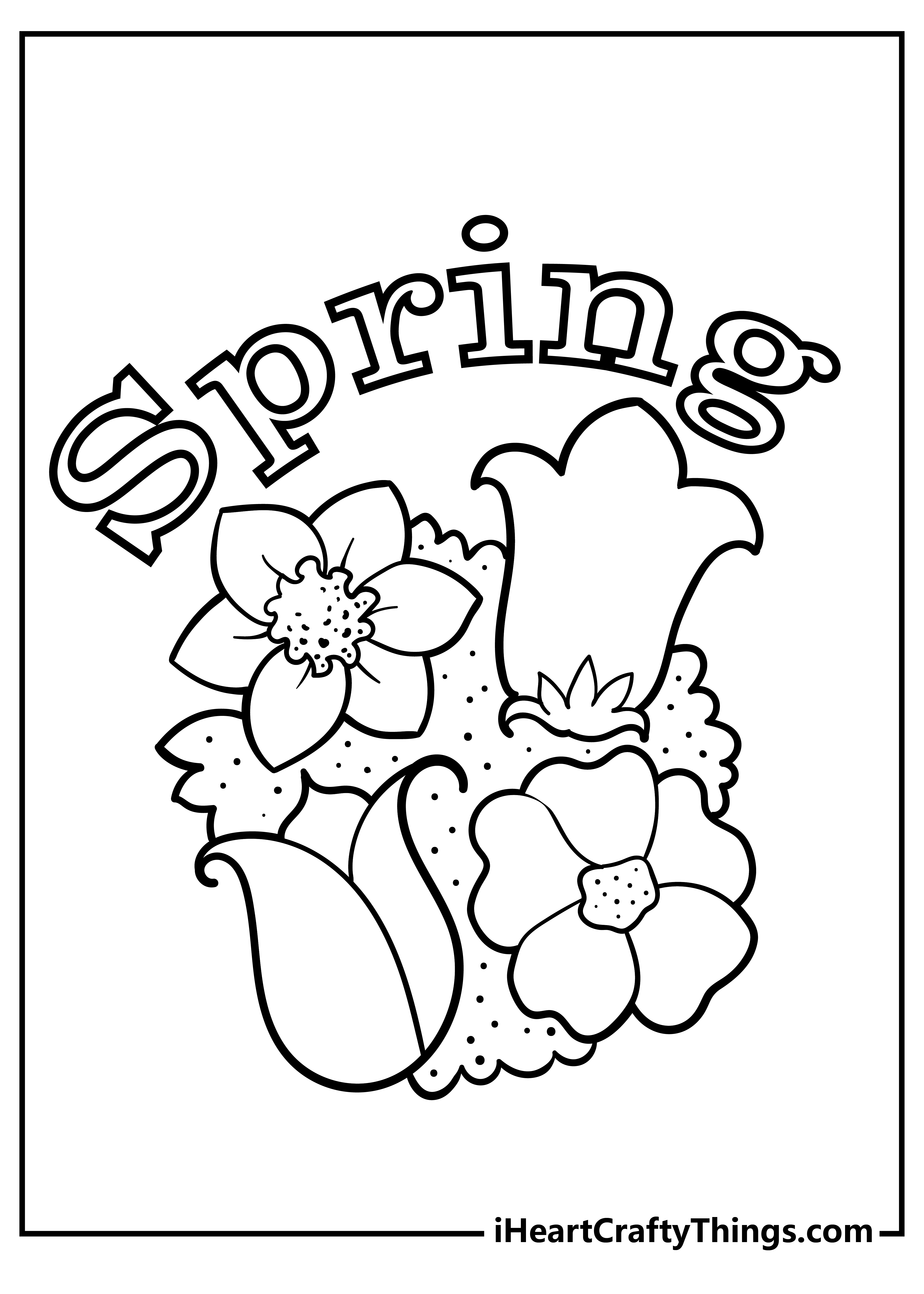 Printable spring coloring pages free printables