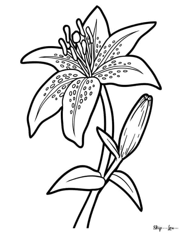 Spring coloring pages skip to my lou