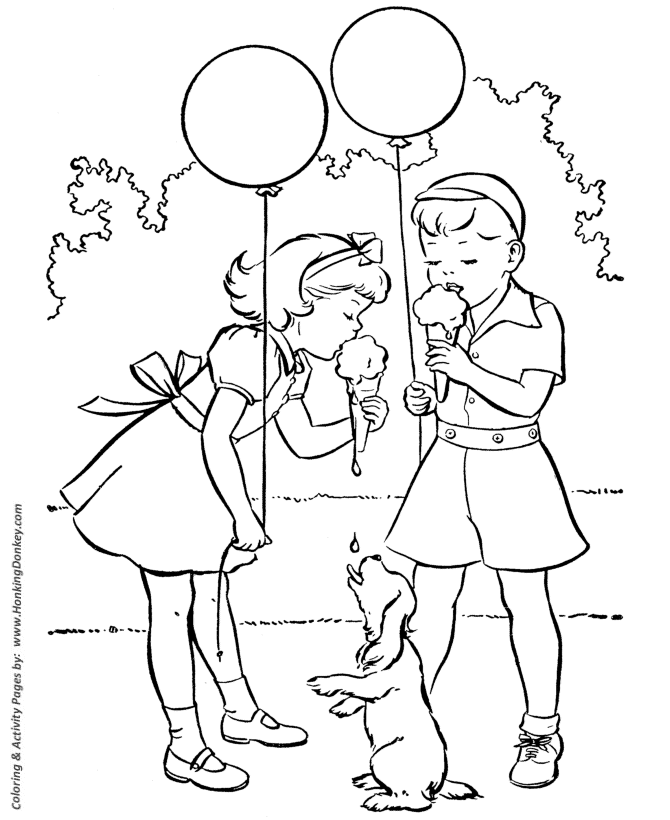 Spring coloring pages