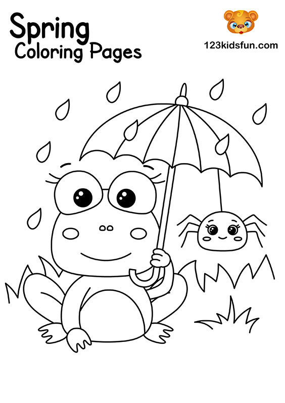 Free printable spring coloring pages for kids kids fun apps