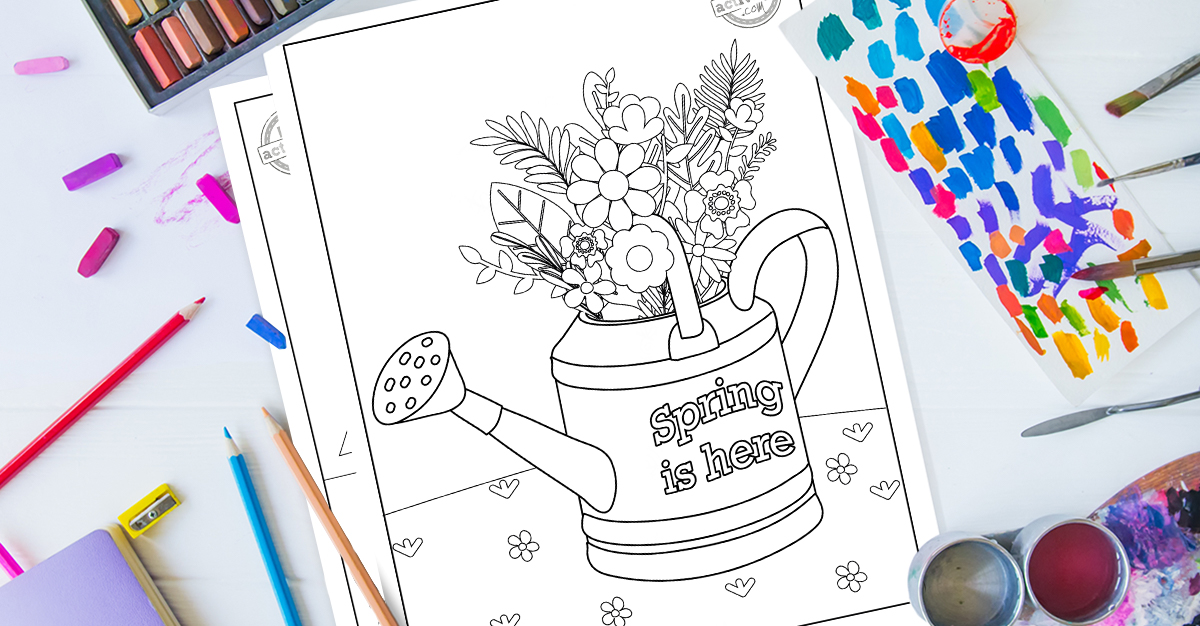 Hello spring coloring pages to wele spring season kids activities blog