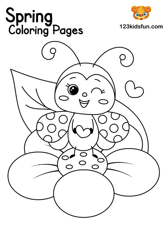 Free printable spring coloring pages for kids kids fun apps