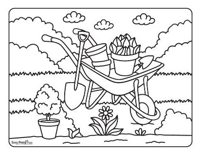 Spring coloring pages â printable coloring pages