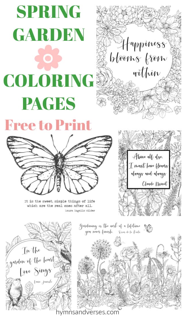 Spring coloring pages