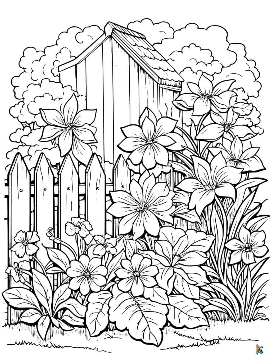 Garden coloring pages â