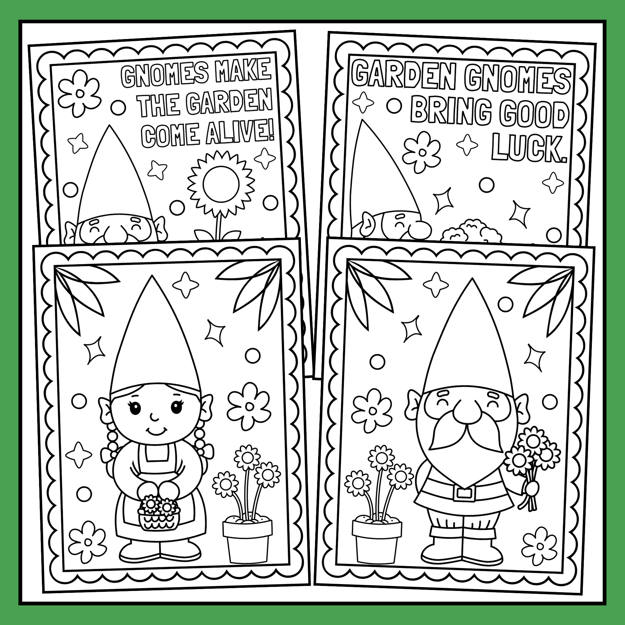 Garden gnomes coloring pages spring coloring pages spring coloring sheets made by teachers