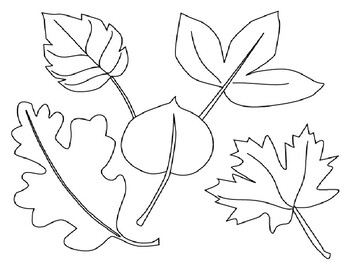 Leaves coloring page by janelle beaulieu tpt