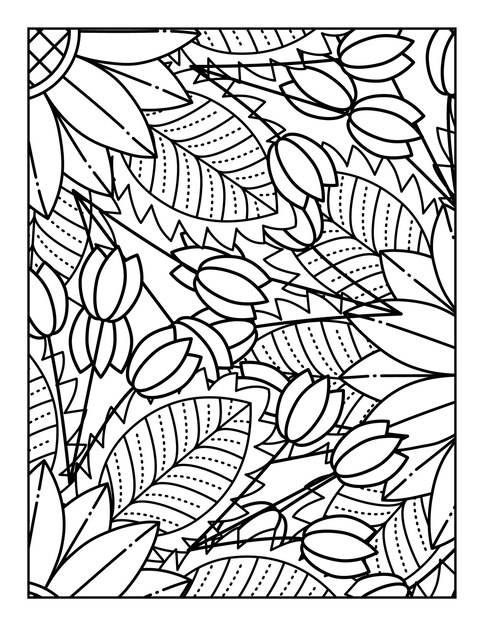 Page leaf coloring page images