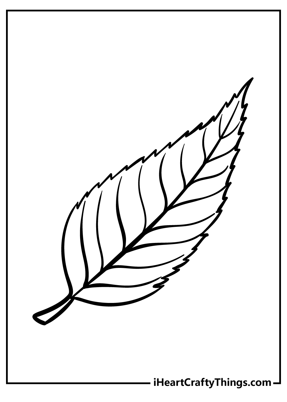 Leaf coloring pages free printables