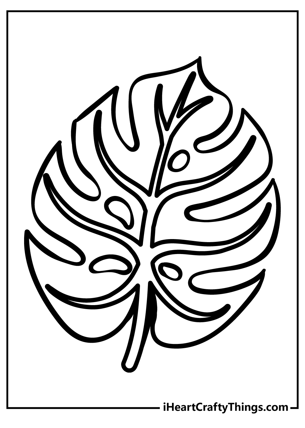 Leaf coloring pages free printables