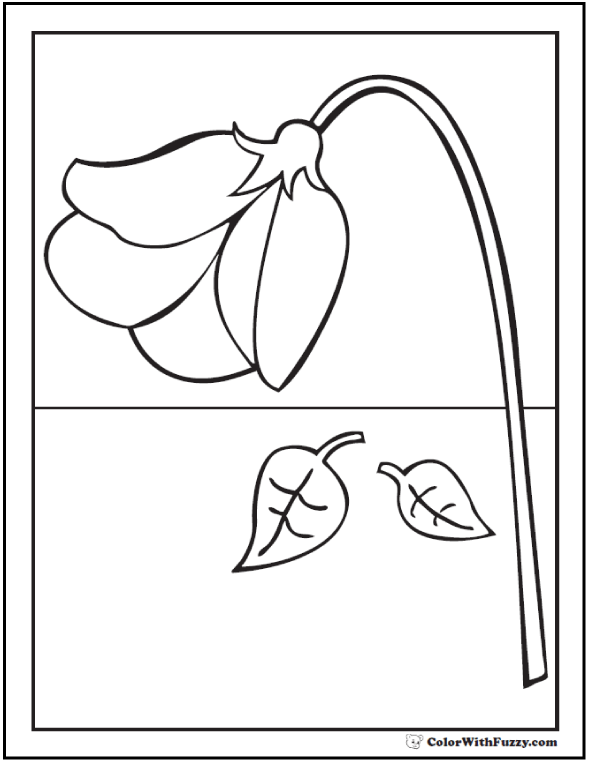 Spring flowers coloring page â spring digital downloads