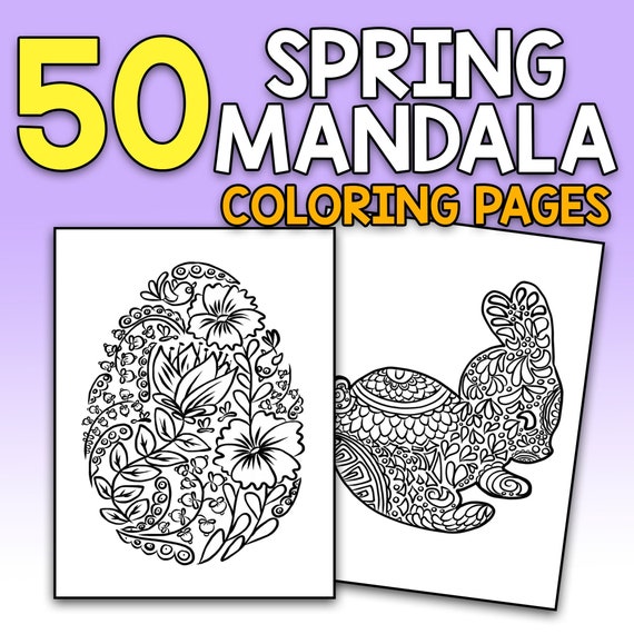 Best value spring mandala coloring book easter egg coloring page printable mandala style printable coloring easter coloring sheets pdf