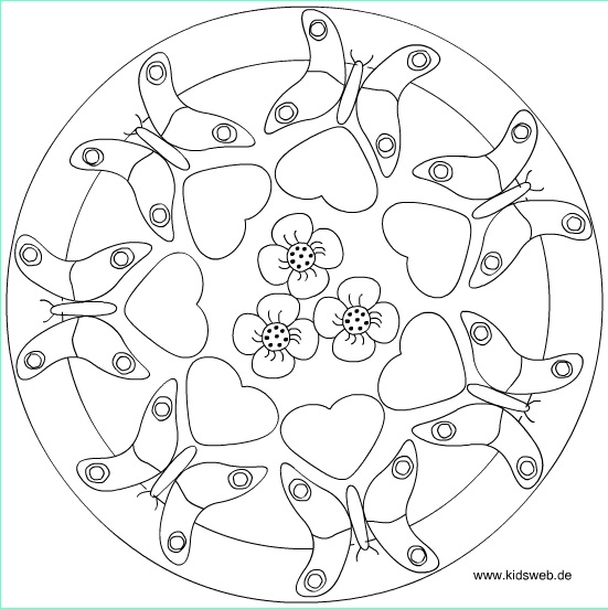 Spring mandala coloring page crafts and worksheets for preschooltoddler and kindergarten