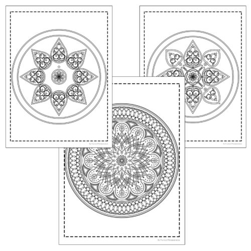 Spring mandala coloring pages set fun end of year activity stress reliever made by teachers