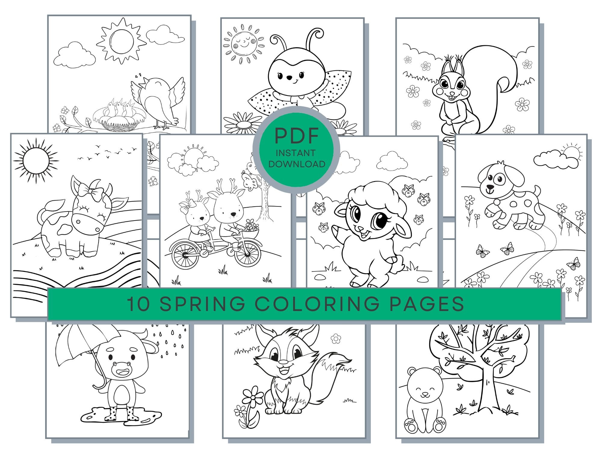 Spring coloring pages spring pdf spring printables spring coloring sheets spring coloring pages spring activity coloring