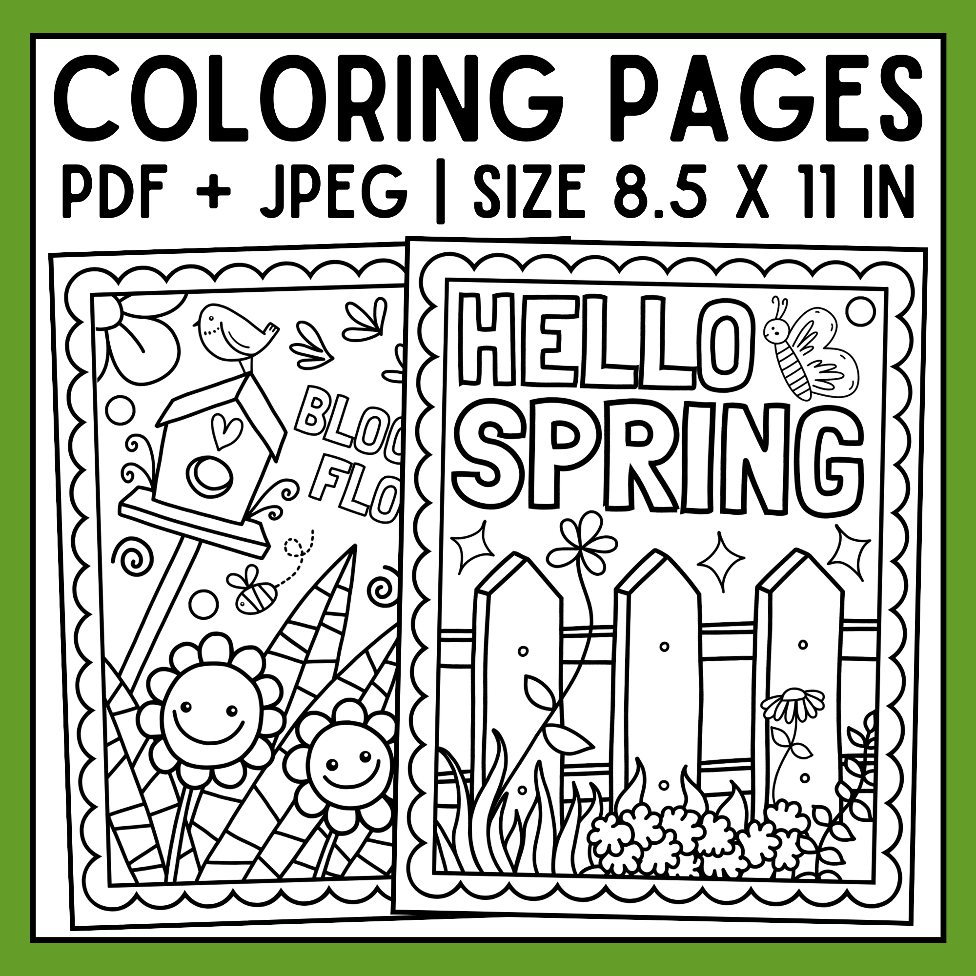 Spring coloring pages spring coloring sheets spring break coloring pages made by teachers