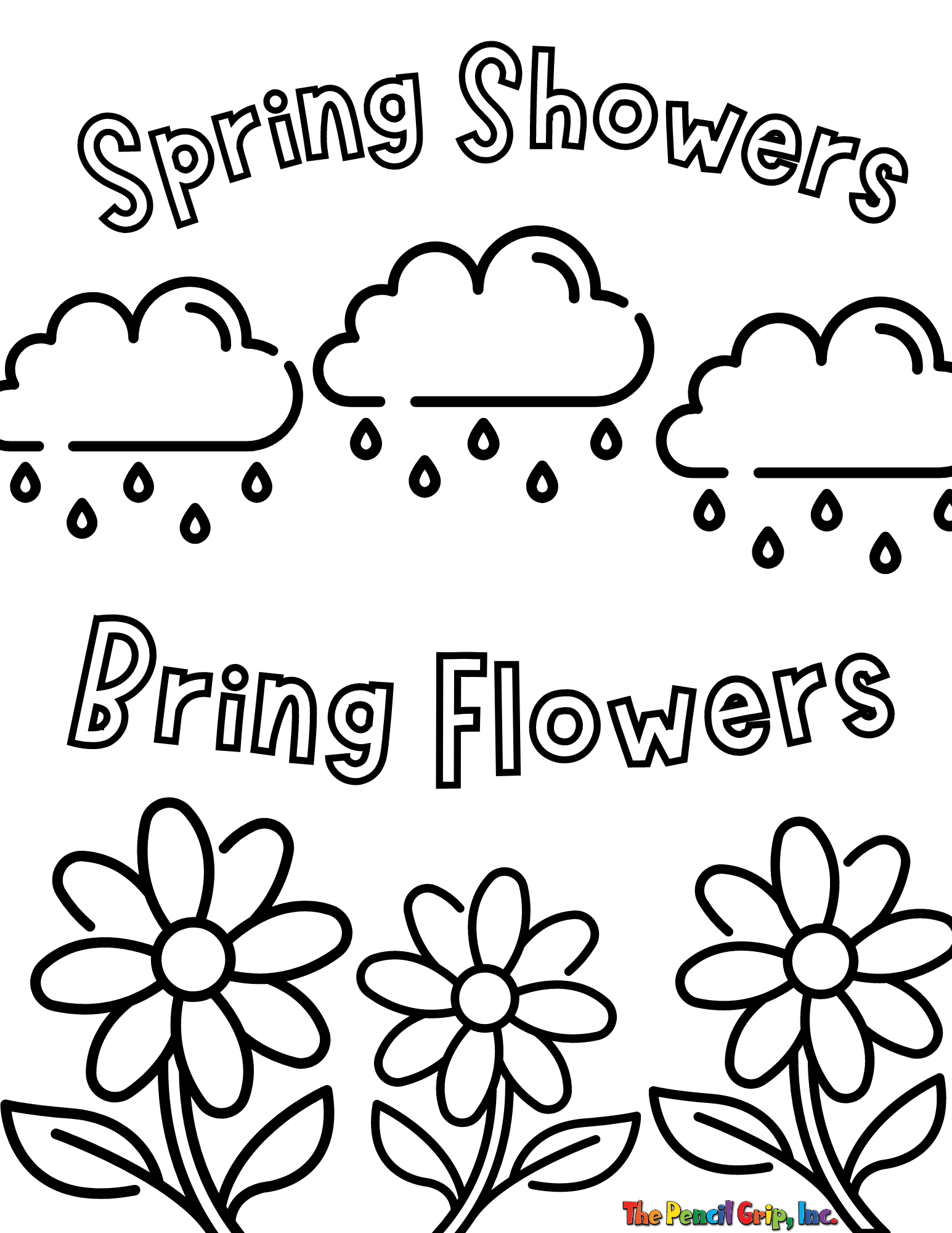 Free downloadable spring coloring sheets â the pencil grip inc