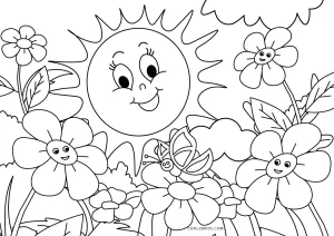 Free printable spring coloring pages for kids