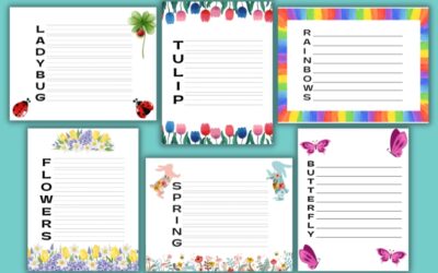 Free spring acrostic poem templates