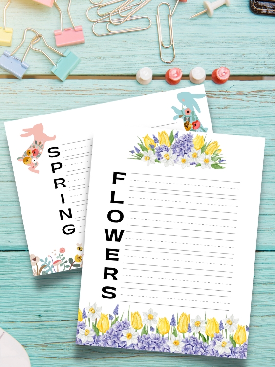 Free spring acrostic poem templates