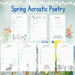 Spring acrostic poetry by teach simple