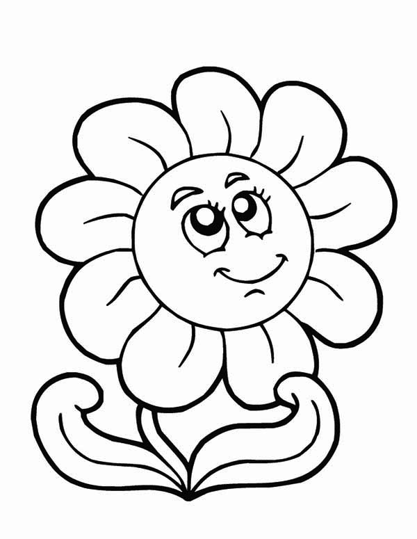 Coloring pages spring flower on springtime coloring page