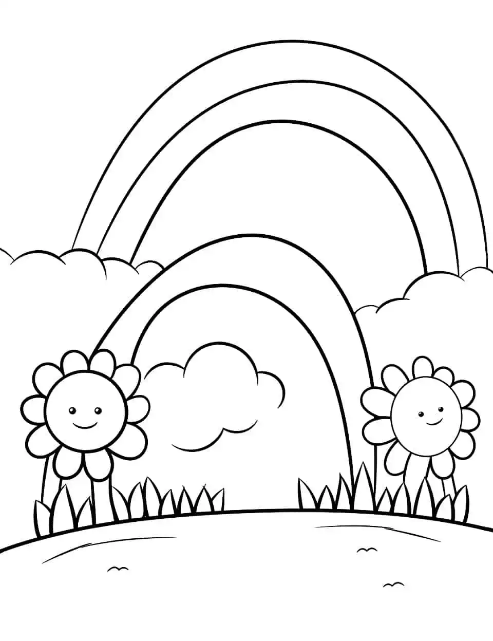 Spring coloring pages free printable sheets