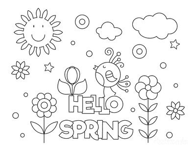 Free printable spring coloring pages for kids adults spring coloring pages spring coloring sheets coloring pages