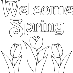 Spring flowers coloring pages printable for free download