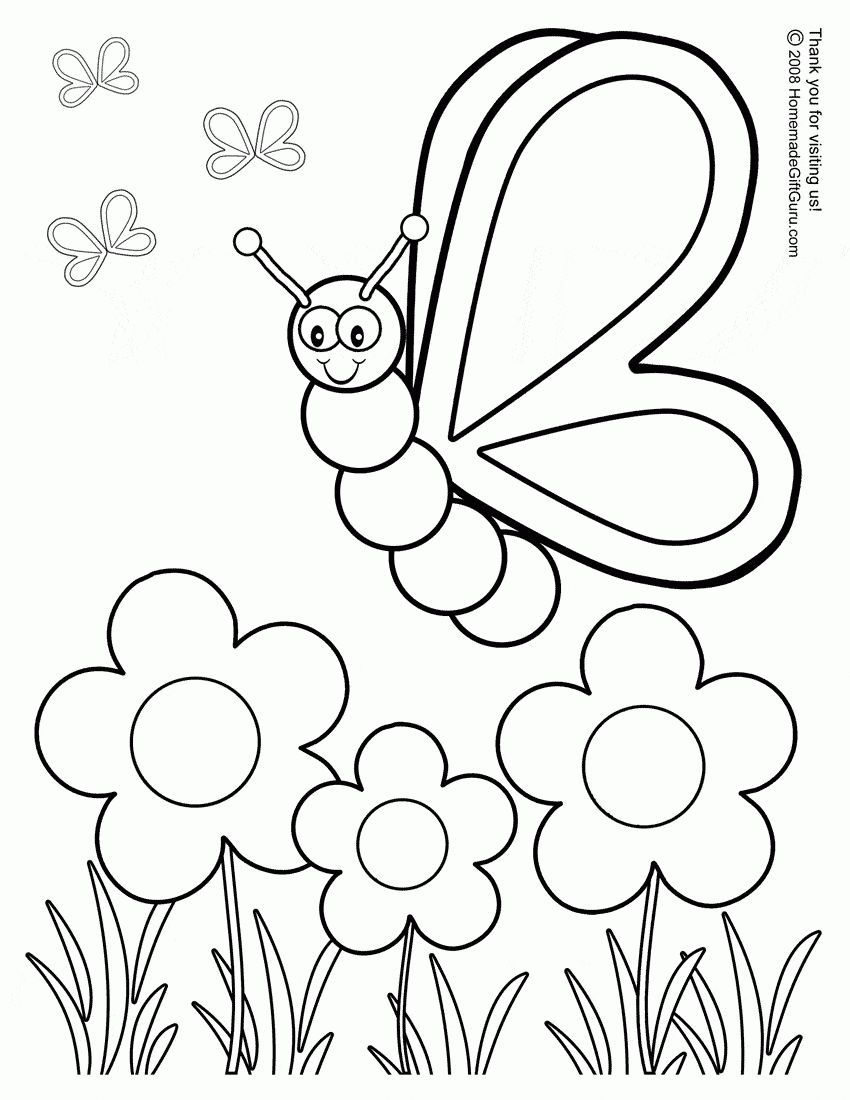 Free spring coloring pages updated