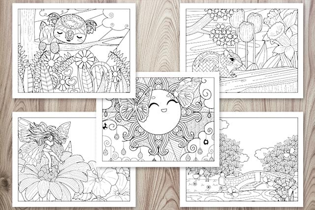 Free printable spring do a dot marker coloring pages