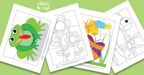 Spring printable puzzles for kids