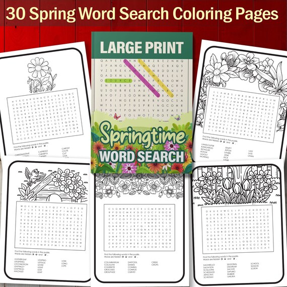 Buy best value large print springtime word search instant online in india