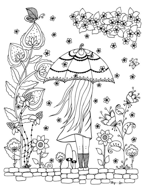 Spring coloring pages skip to my lou