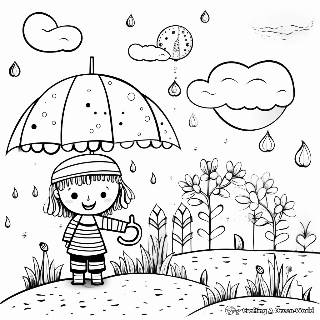 Spring coloring pages