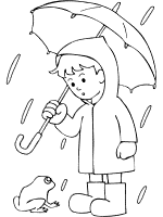 Rain rain go away coloring pages and printable activities