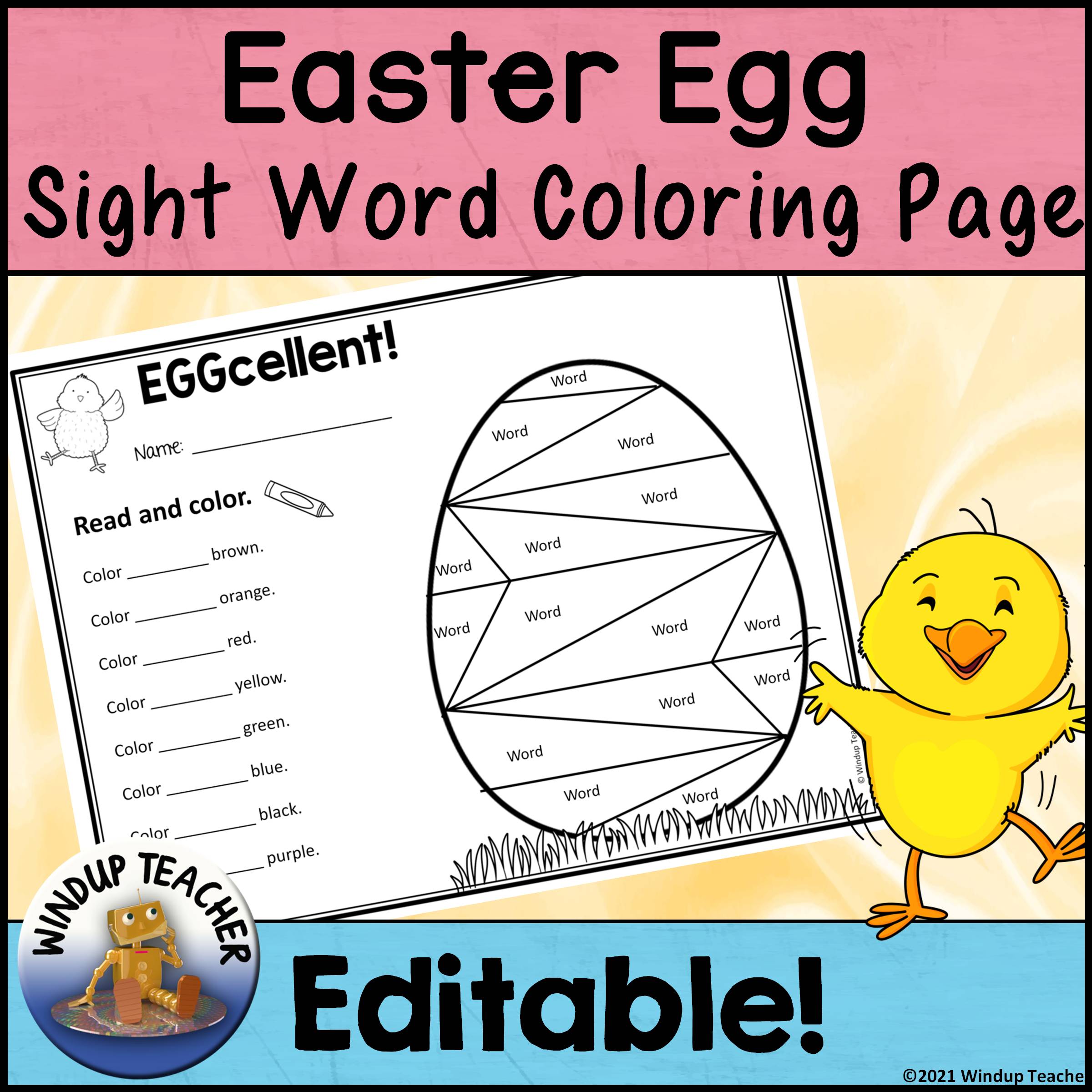 Spring sight word activity