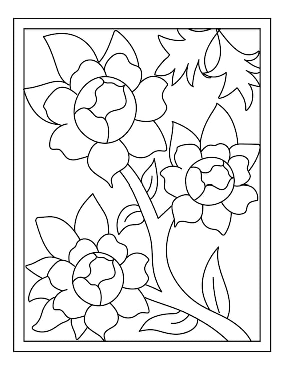 Spring printable coloring pages