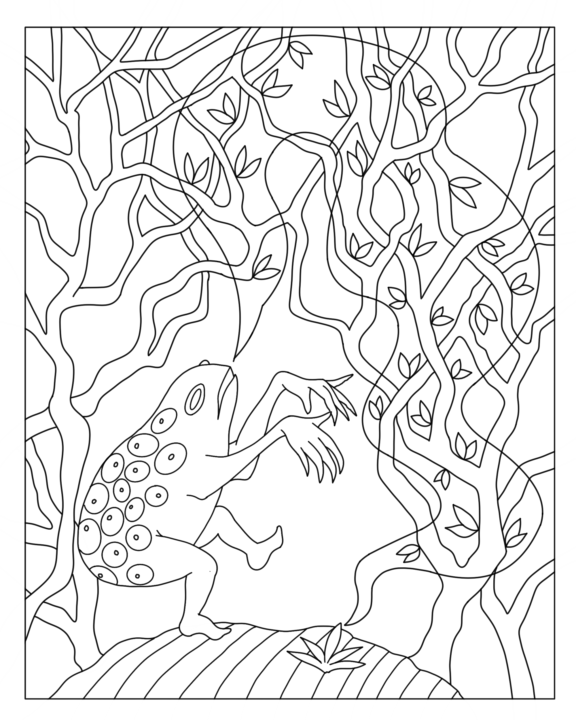 Harbinger of spring coloring page